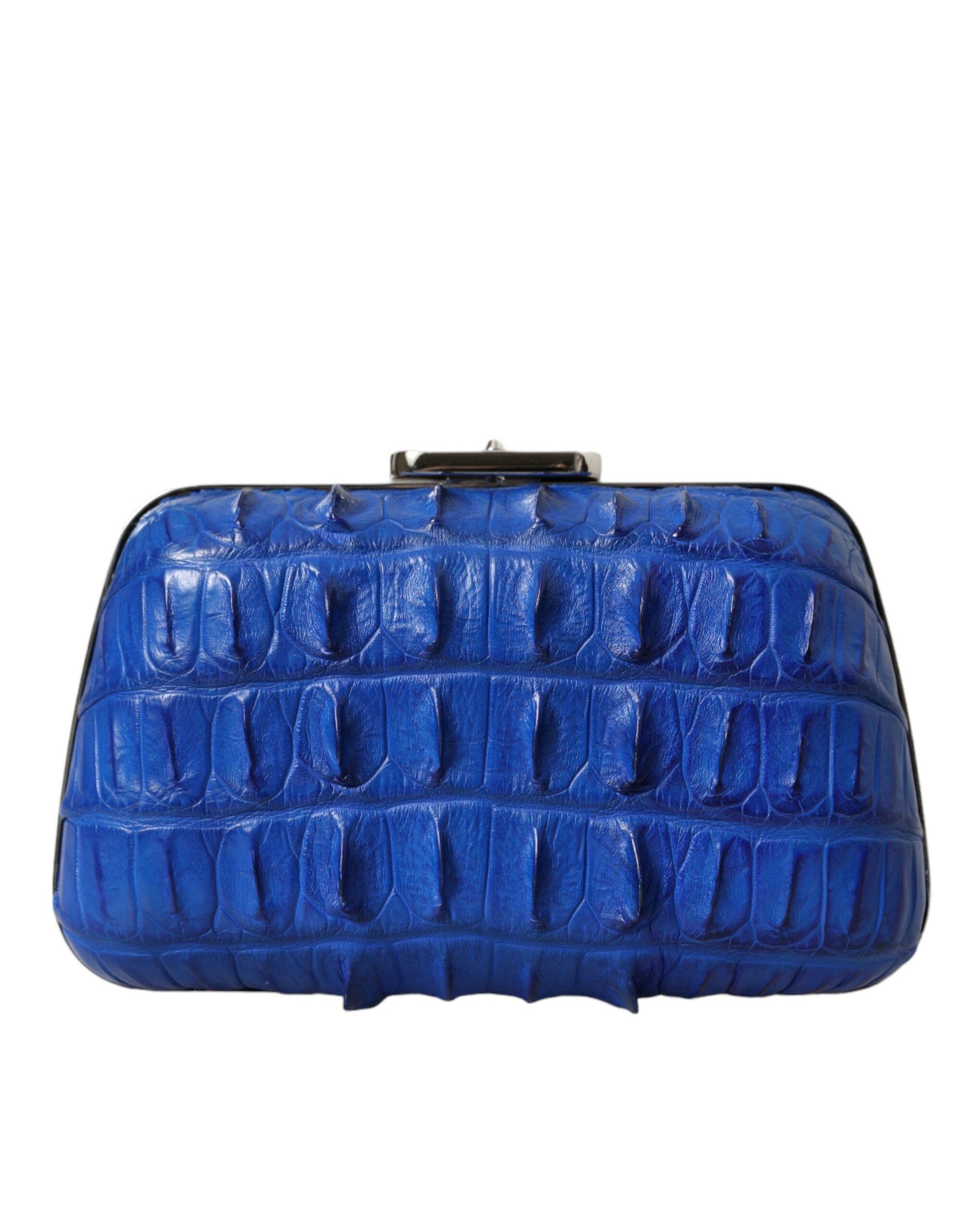 Συμπλέκτης Balenciaga Electric Blue Crocodile Skin