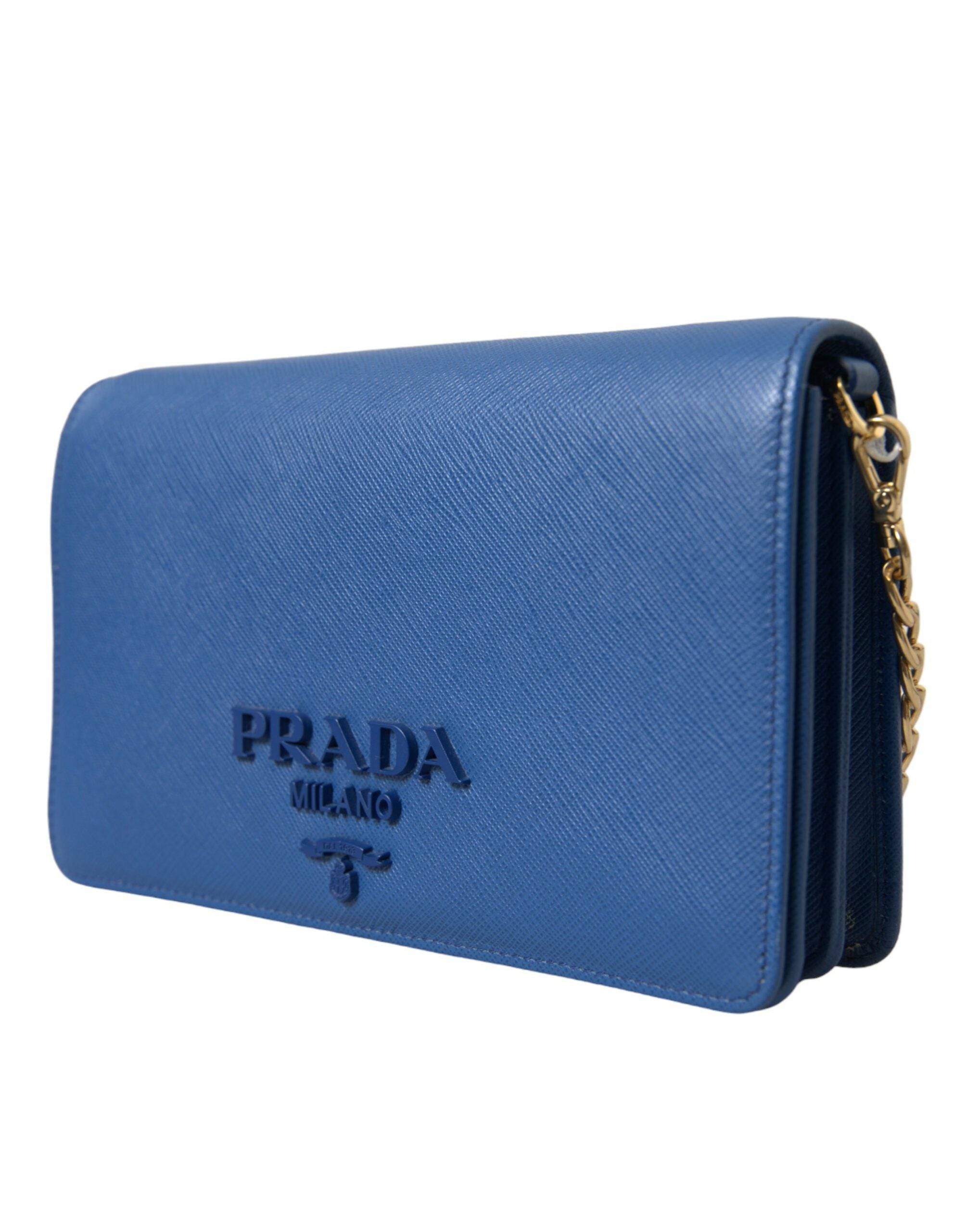 Prada Elegant Monogram Δερμάτινο τσαντάκι σφεντόνας