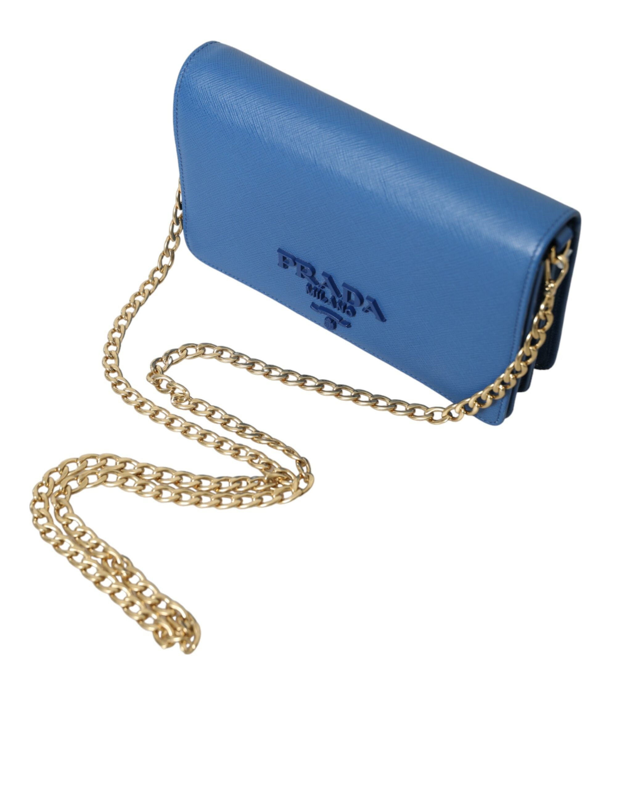 Prada Elegant Monogram Δερμάτινο τσαντάκι σφεντόνας