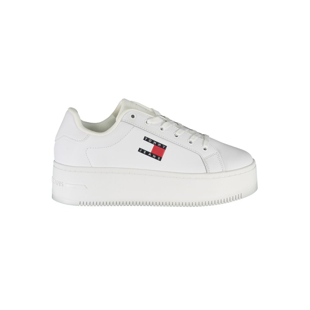 Tommy Hilfiger White Polyester Sneaker