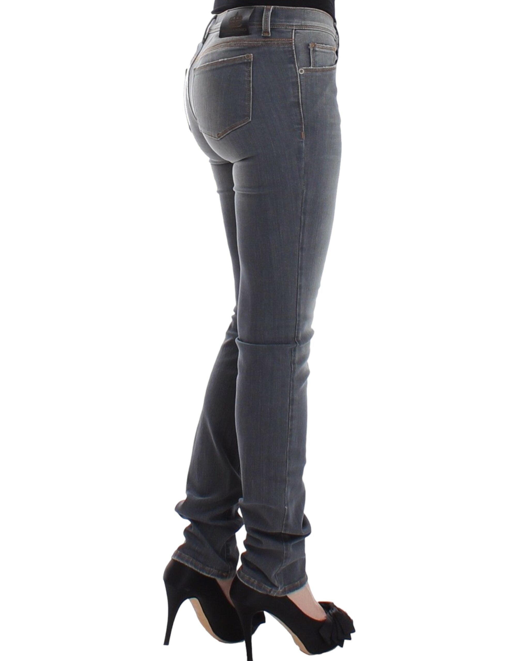 Skinny τζιν Ermanno Scervino Chic Grey Slim-Fit