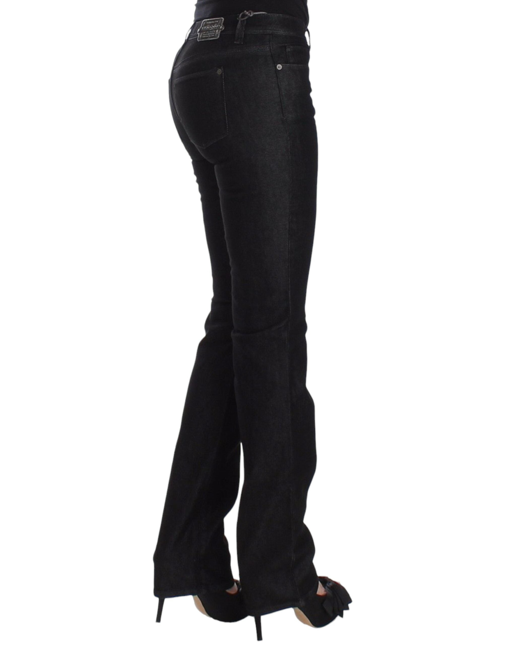 Ermanno Scervino Chic Μαύρο Slim Skinny Jeans