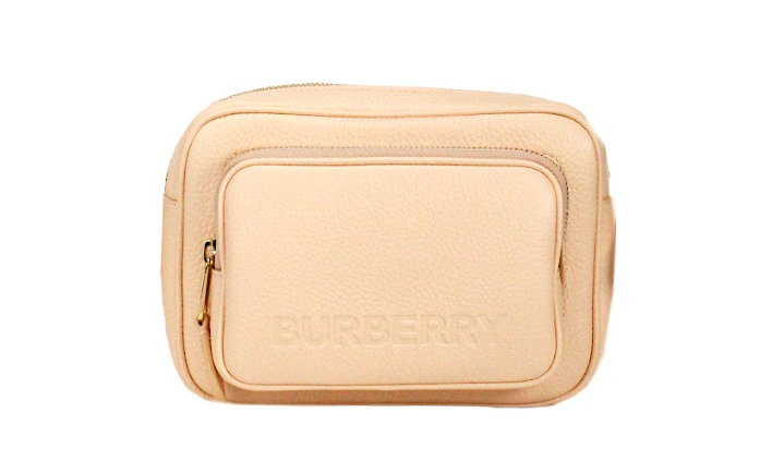 Τσάντα χιαστί φωτογραφικής μηχανής Burberry Small branded Peach Pink Grainy Leather Camera