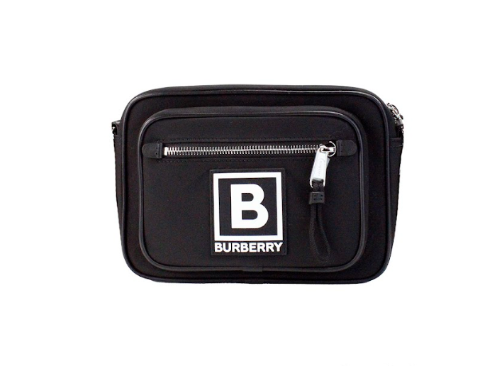 Τσάντα Fanny Pack για κάμερα με λογότυπο Burberry Paddy Small Black Nylon