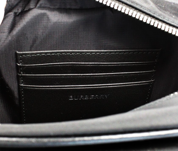 Τσάντα Fanny Pack για κάμερα με λογότυπο Burberry Paddy Small Black Nylon