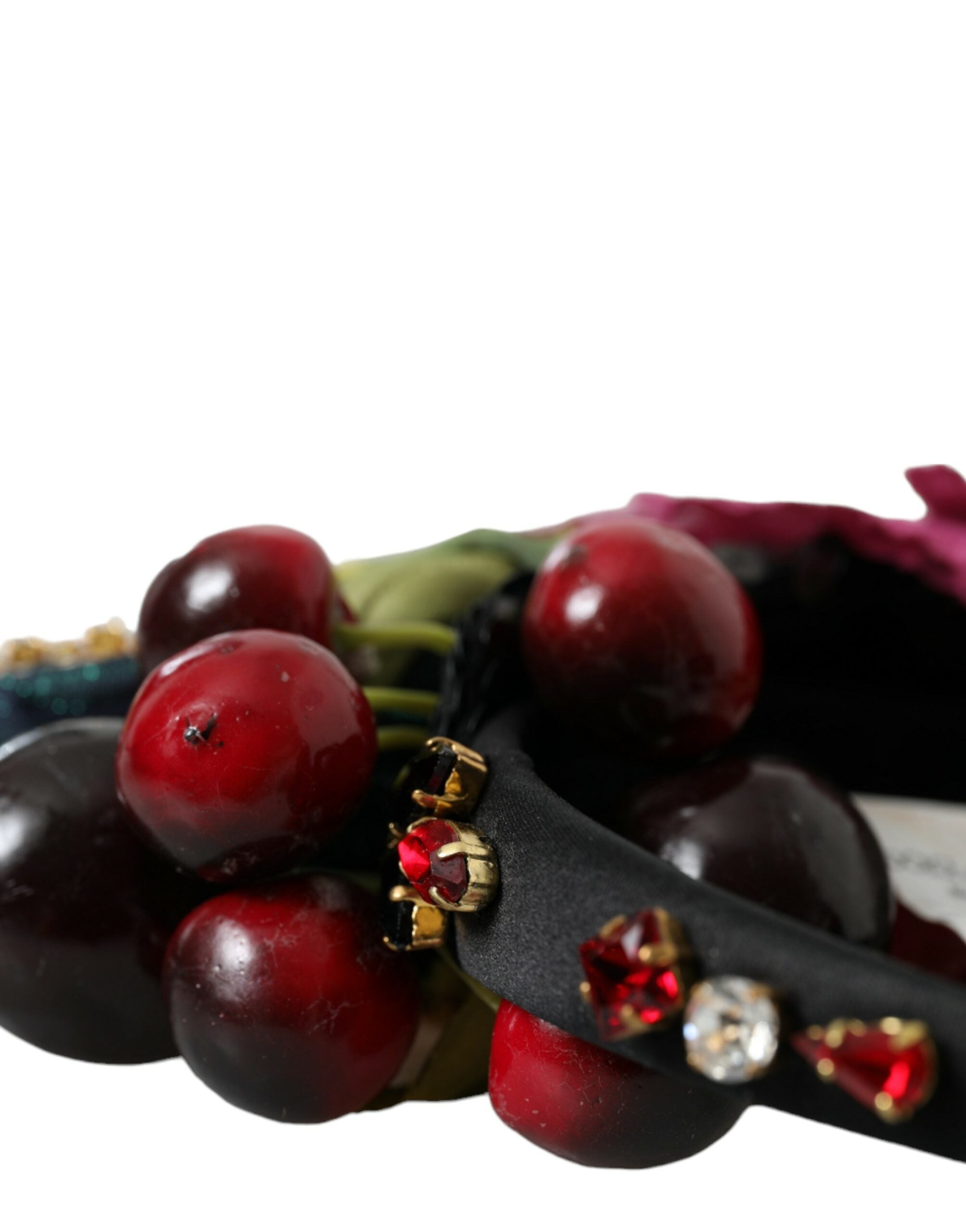 Dolce &amp; Gabbana Red Watermelon Cherry Hairband Statement Diadem