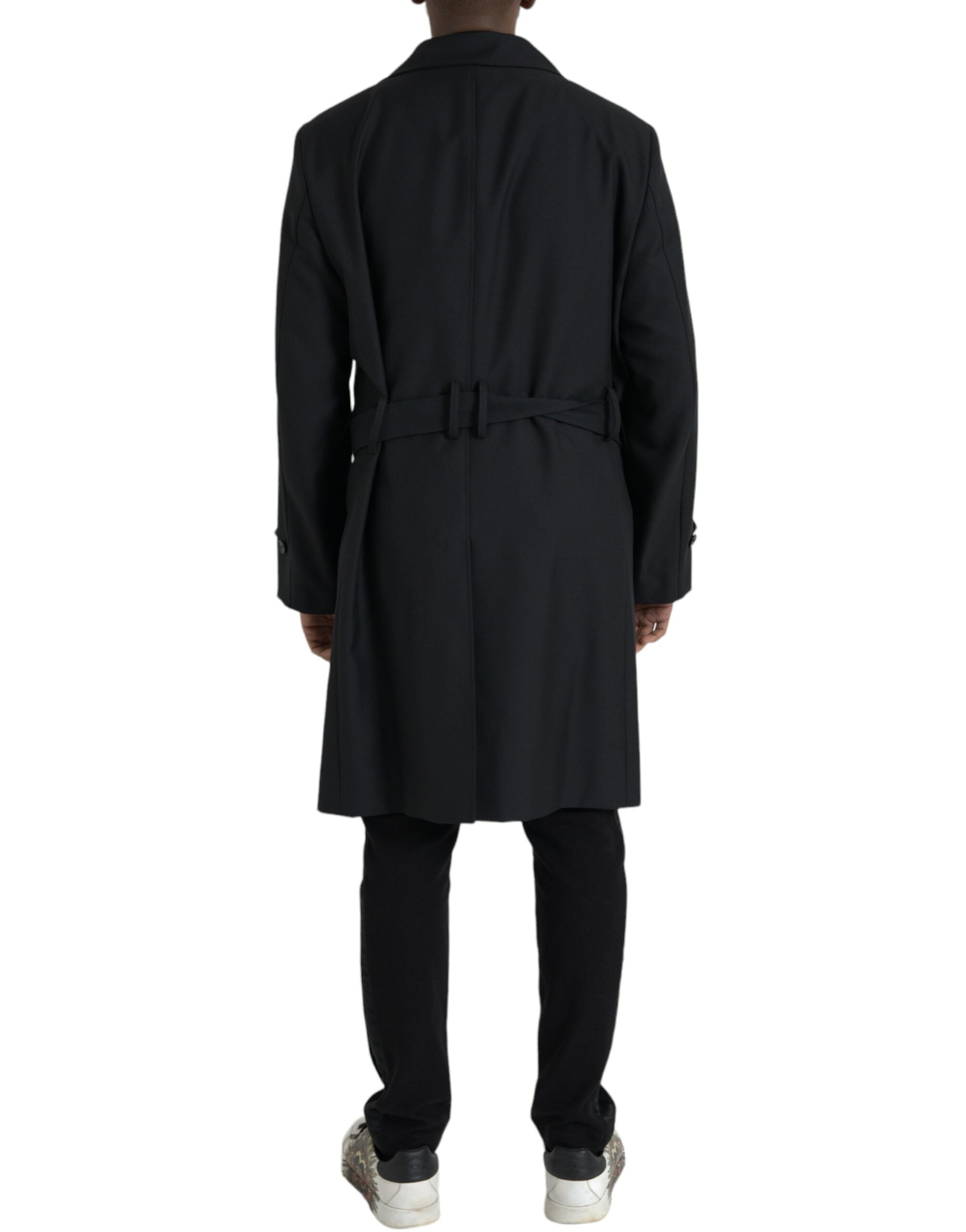 Μπουφάν Dolce &amp; Gabbana Black Double Breasted Trench Coat