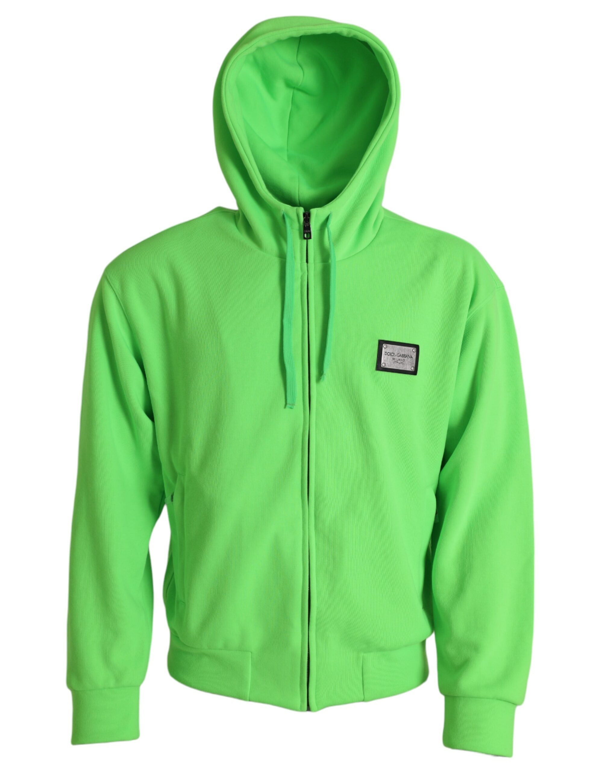 Πουλόβερ Dolce &amp; Gabbana Neon Green Hooded Full Zip Top