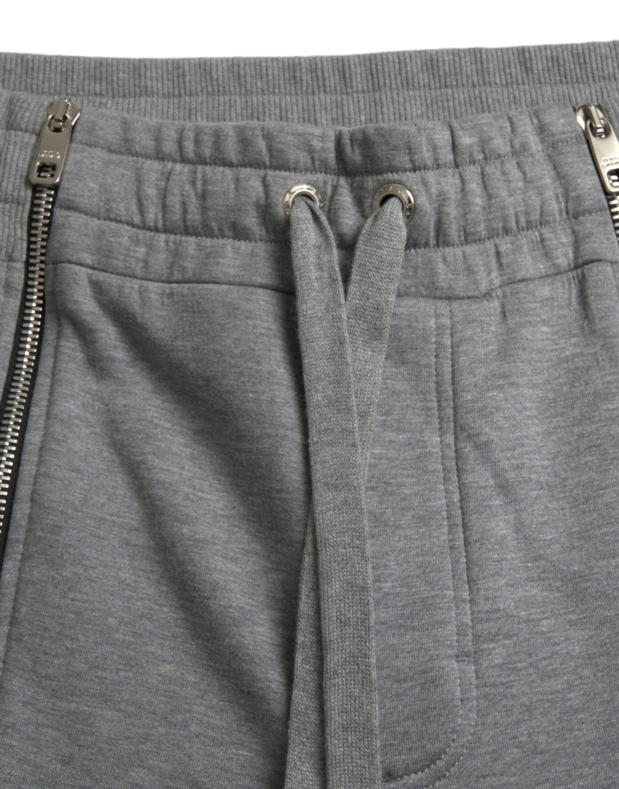 Παντελόνι φούτερ Dolce &amp; Gabbana Grey Cotton Jogger Skinny Sweatpants