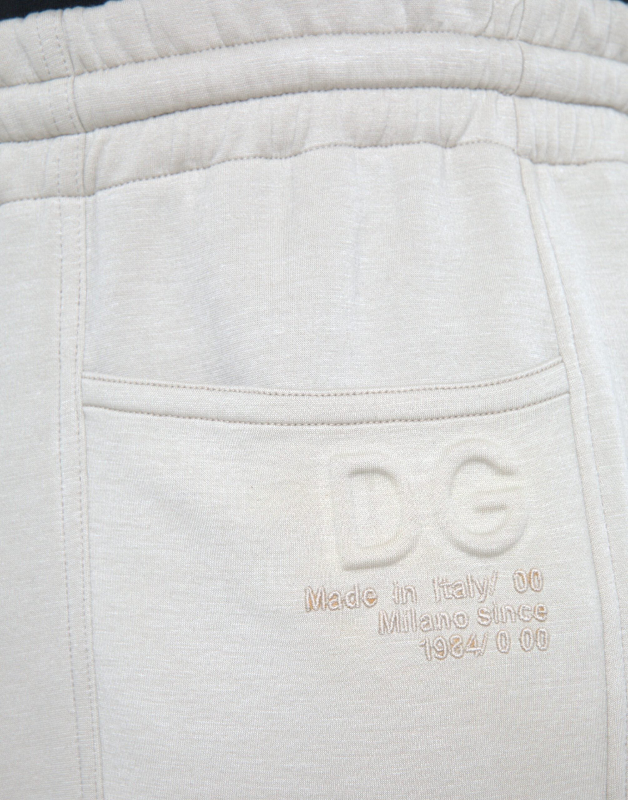 Παντελόνι φούτερ Dolce &amp; Gabbana Off White Viscose Cargo Jogger