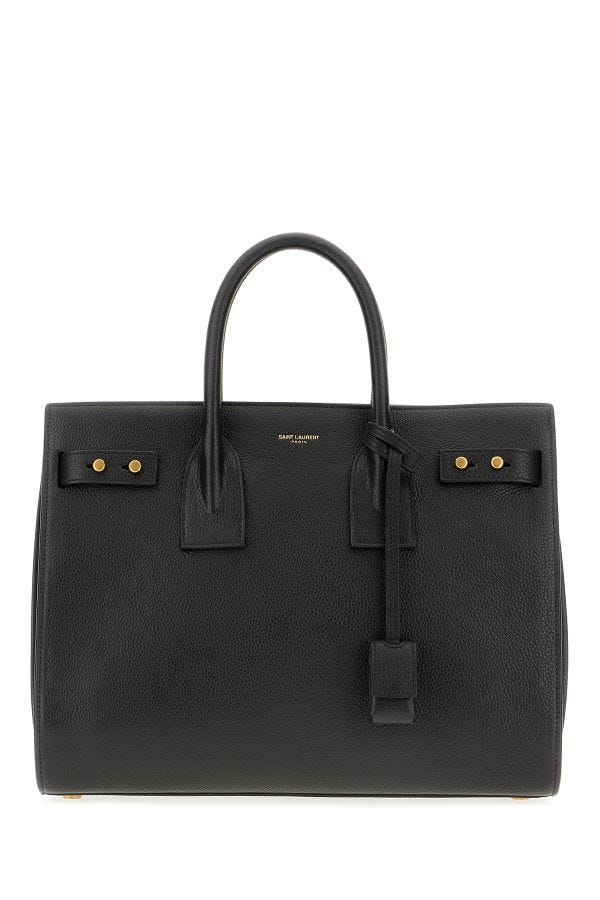 Τσάντα <tc>Saint Laurent</tc> Black Calf Leather Sac De Jour