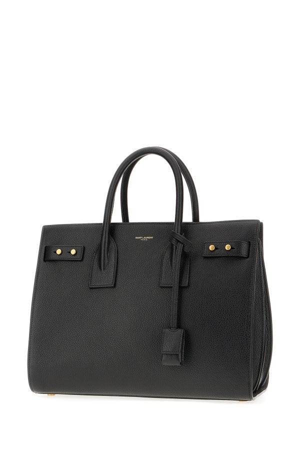 Τσάντα <tc>Saint Laurent</tc> Black Calf Leather Sac De Jour