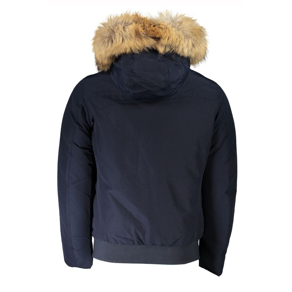 Μπουφάν Woolrich Blue Cotton