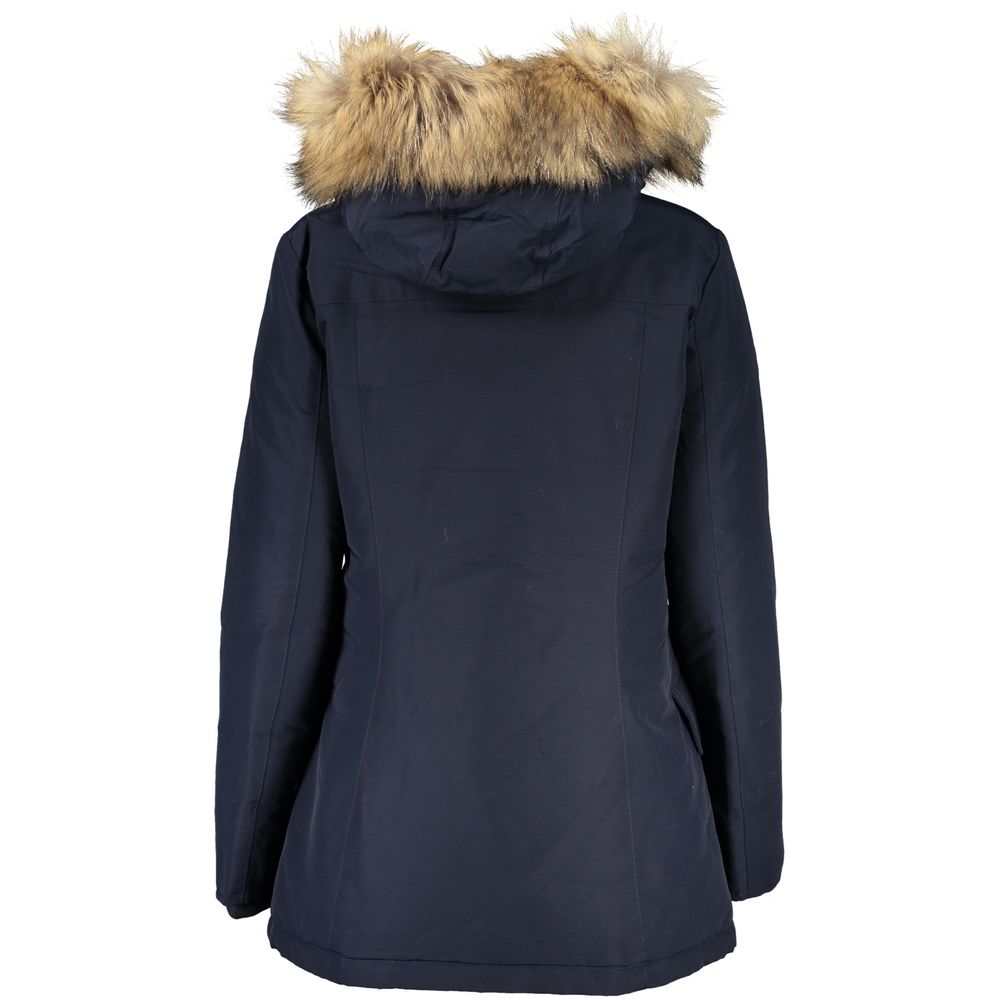 Woolrich Μπλε Βαμβακερά Μπουφάν & Παλτά