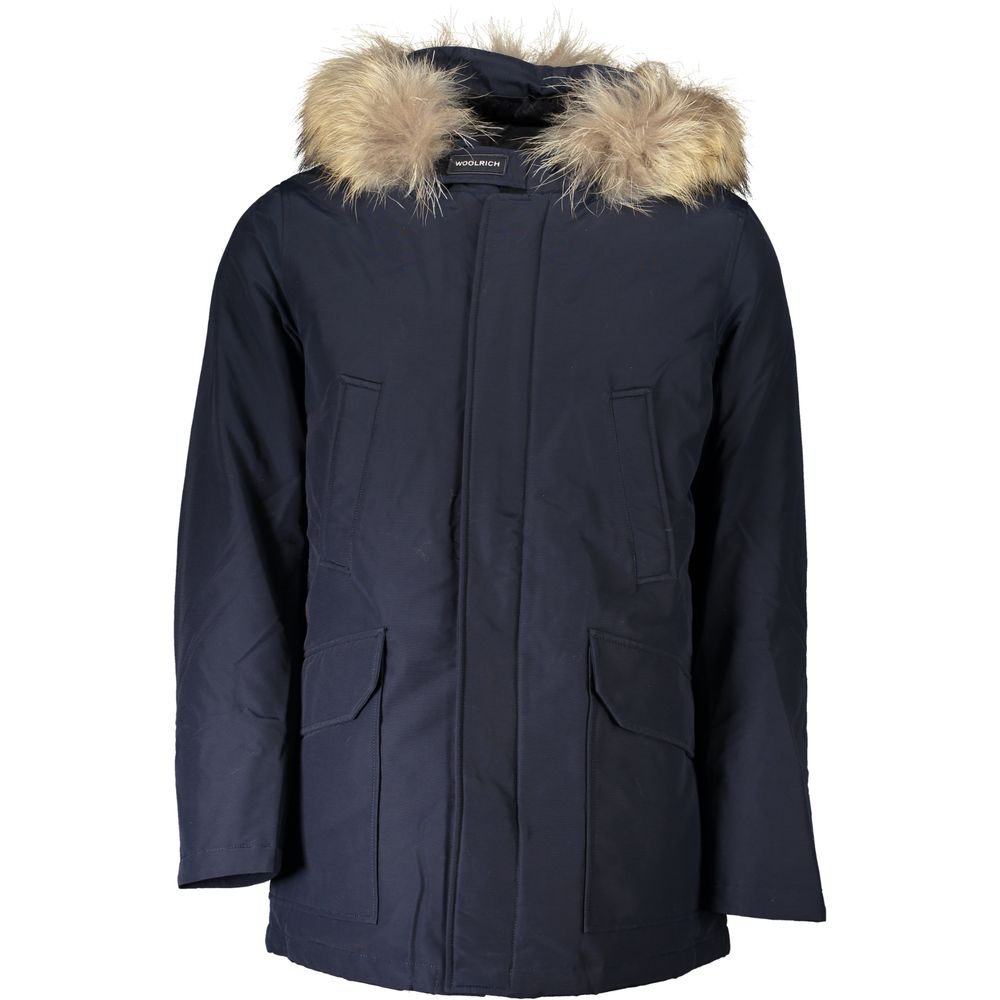 Μπουφάν Woolrich Blue Cotton