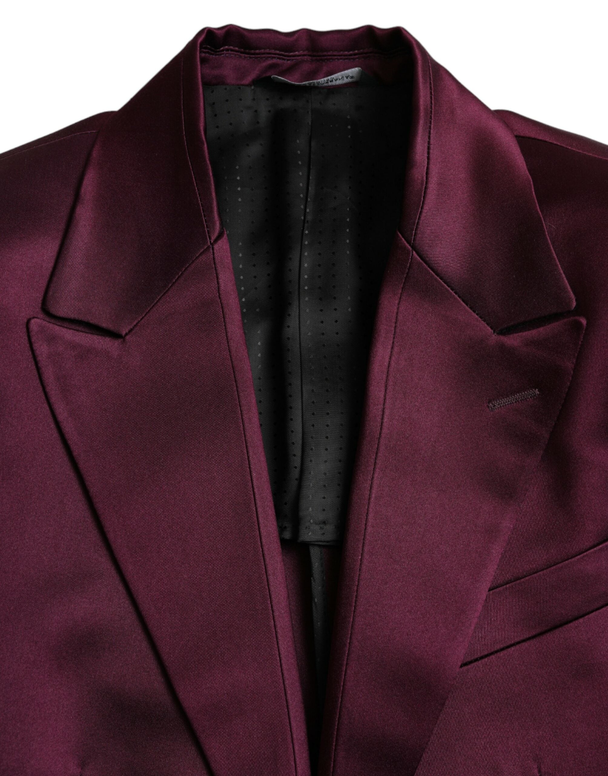 Μπλέιζερ Dolce &amp; Gabbana Maroon Silk Single Breasted