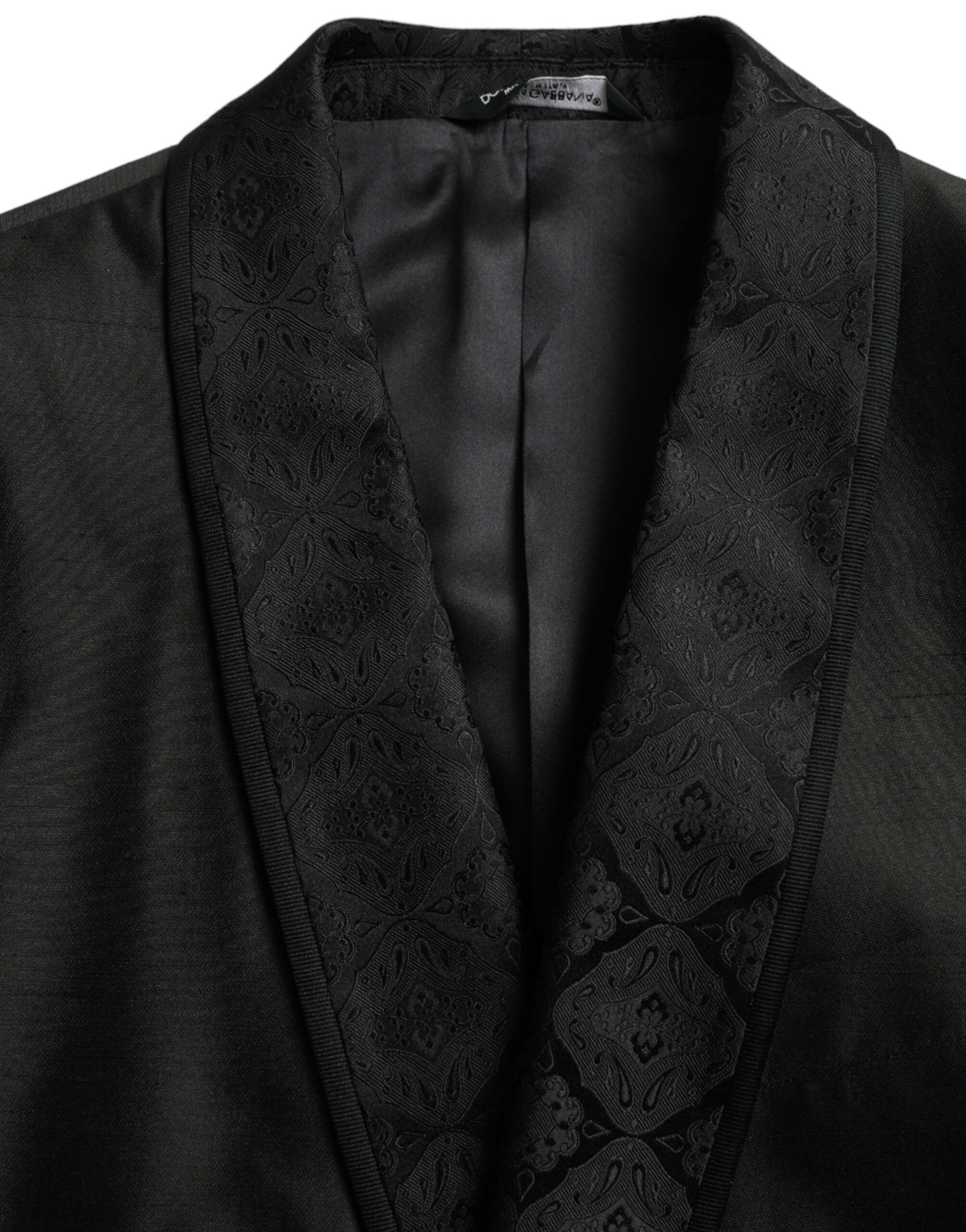 Dolce &amp; Gabbana Black MARTINI Blazer με μονό στήθος