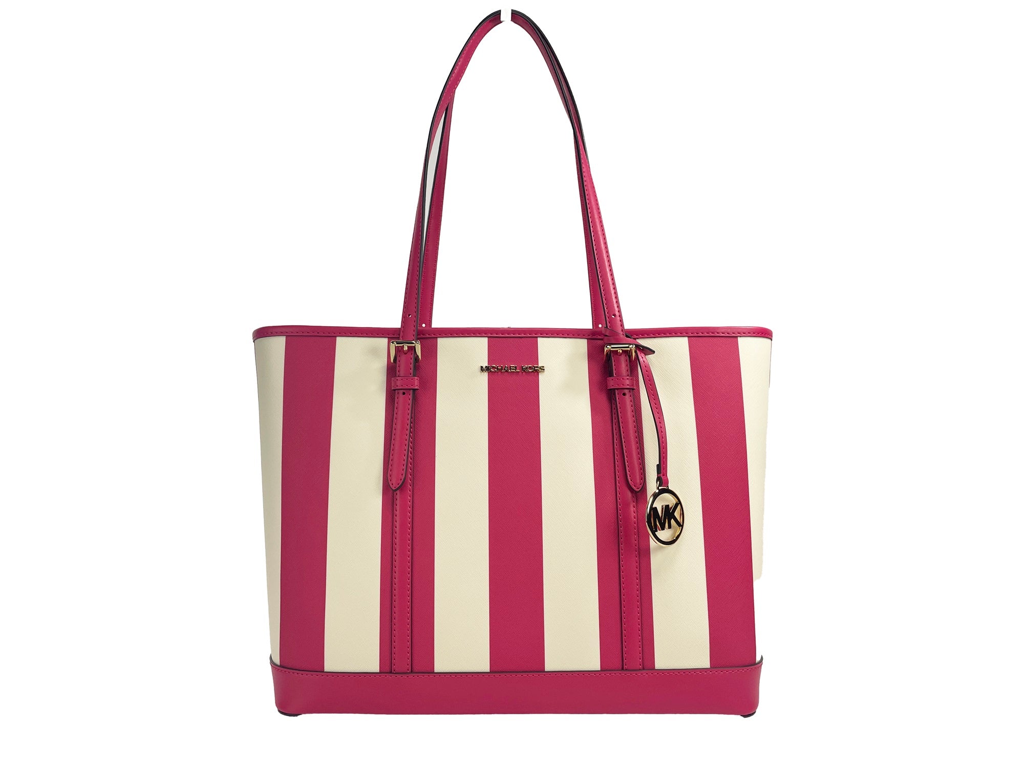 Michael Kors Jet Set Travel Large TZ Shoulder PVC Tote Τσάντα Τσάντα Ροζ