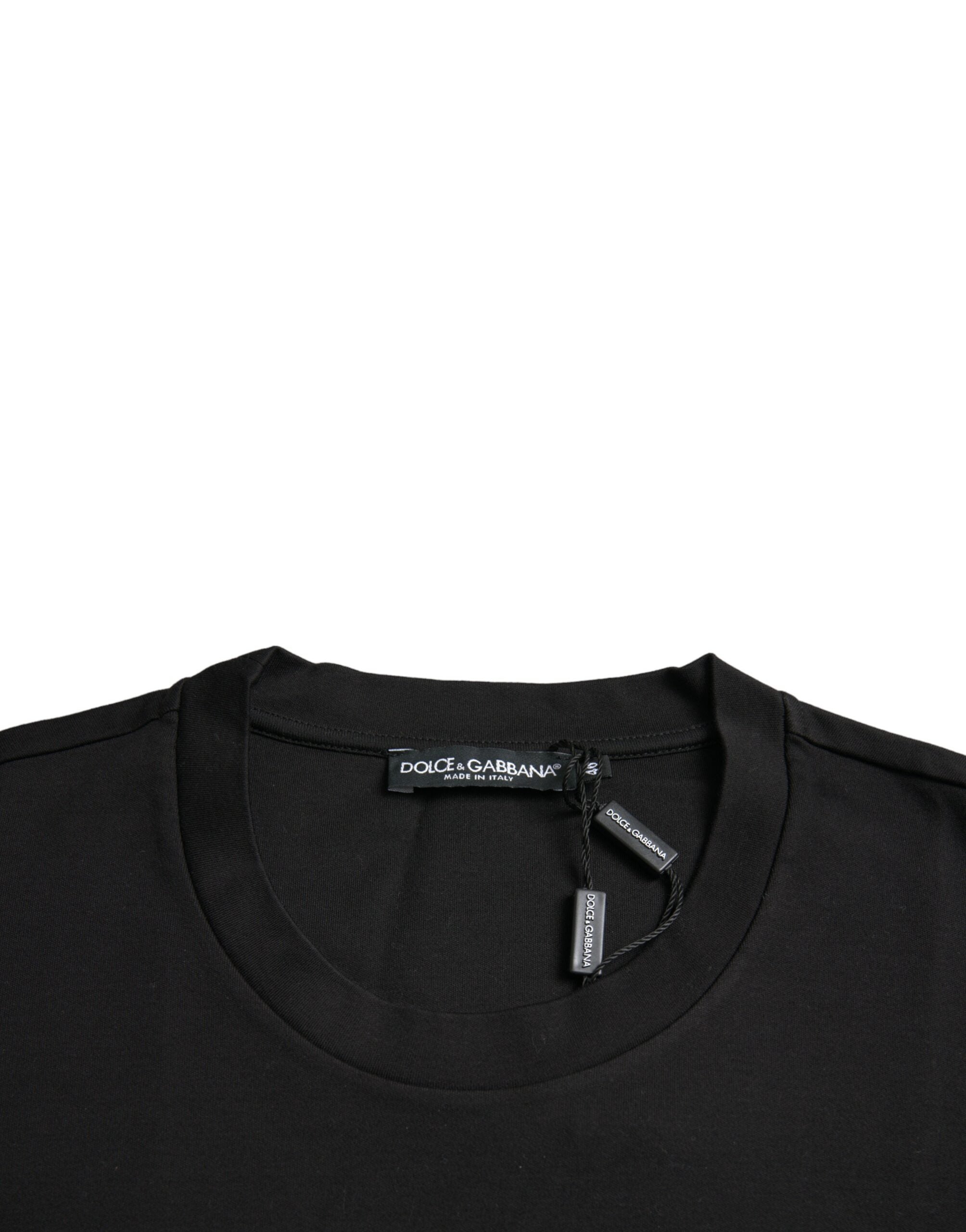 Μπλουζάκι Dolce &amp; Gabbana Black With Love Always Crew Neck Top