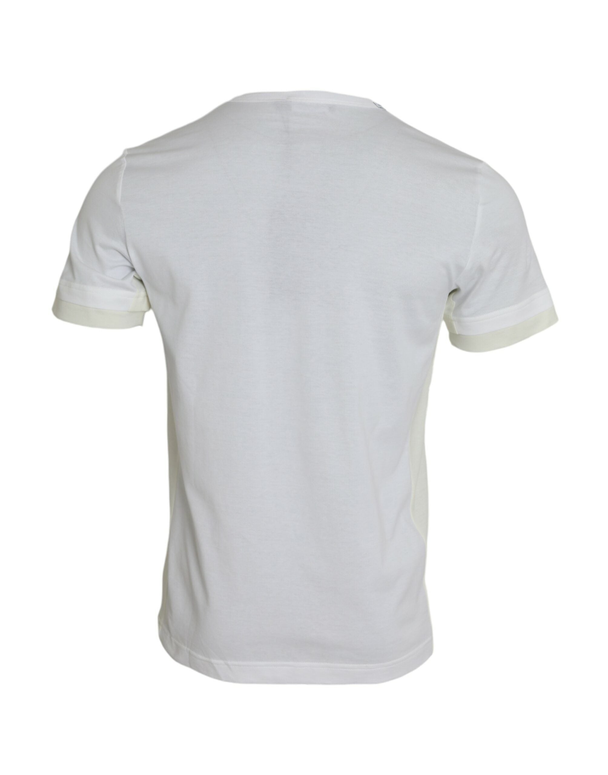 Μπλουζάκι Dolce &amp; Gabbana White Cotton Pocket κοντά μανίκια