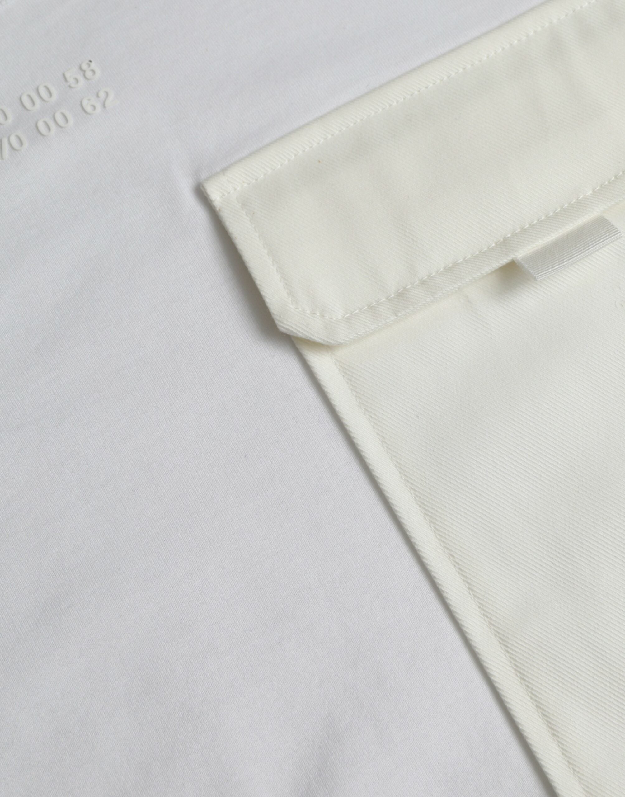 Μπλουζάκι Dolce &amp; Gabbana White Cotton Pocket κοντά μανίκια