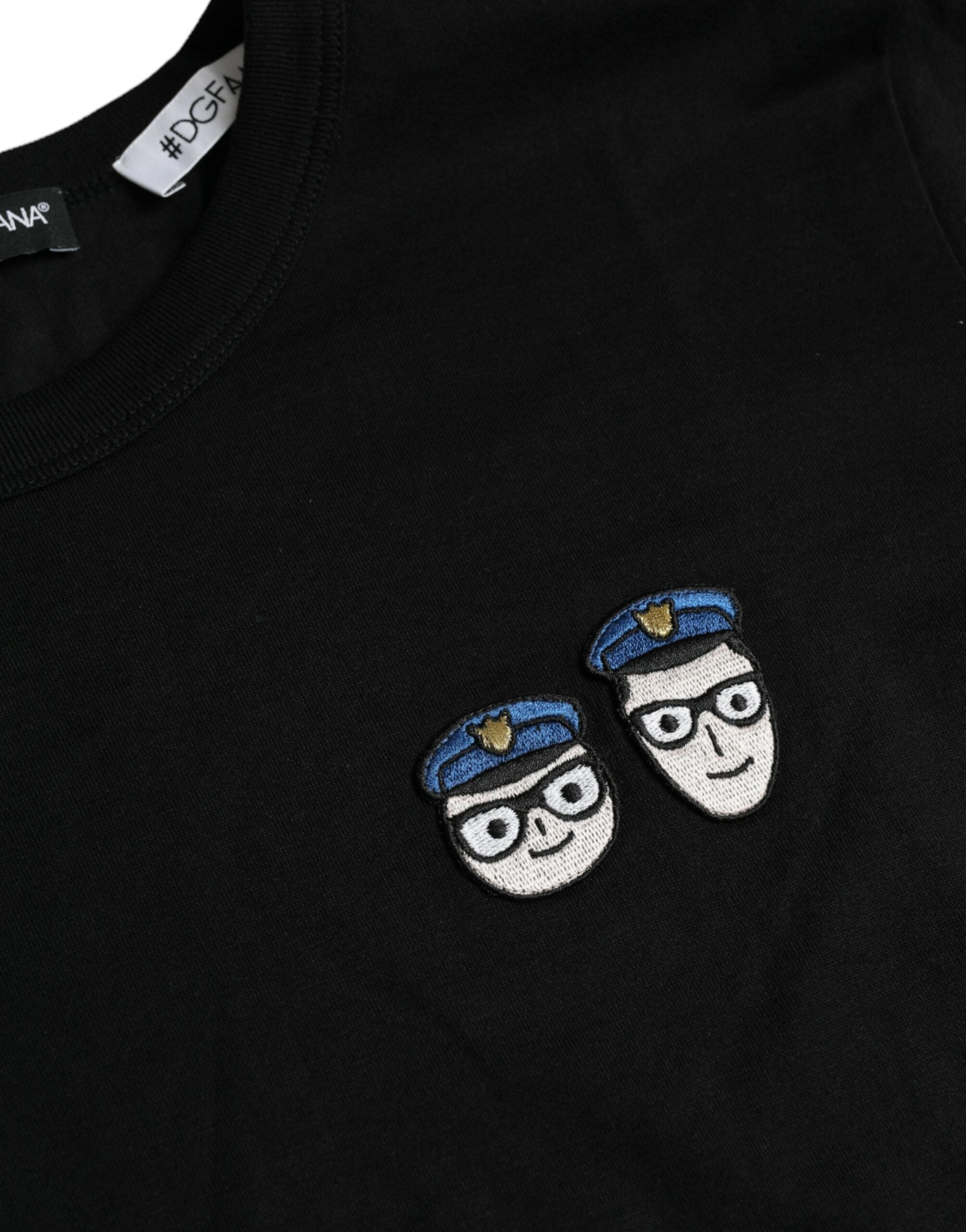 Μπλουζάκι Dolce &amp; Gabbana Black #DGFamily Cotton Crew Neck