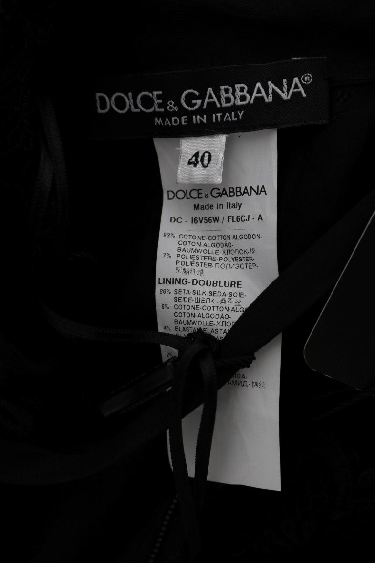 Κομψό μαύρο φόρεμα Dolce &amp; Gabbana με φόδρα από μετάξι