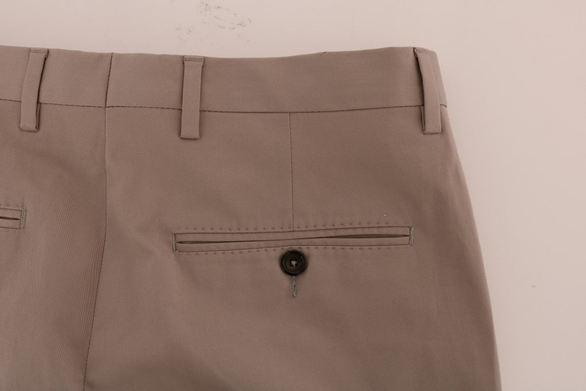 Dolce &amp; Gabbana Chic Beige Chinos Casual Παντελόνι