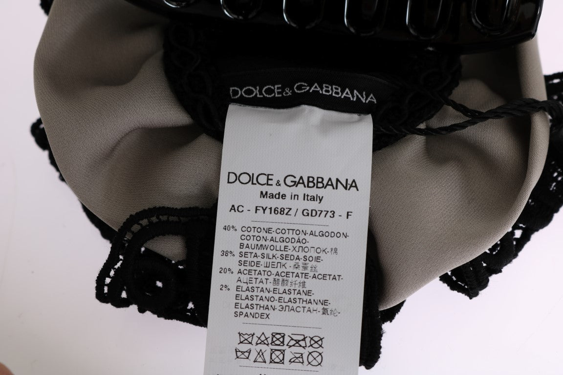 Dolce &amp; Gabbana Κομψό φλοράλ δαντέλα για μαλλιά