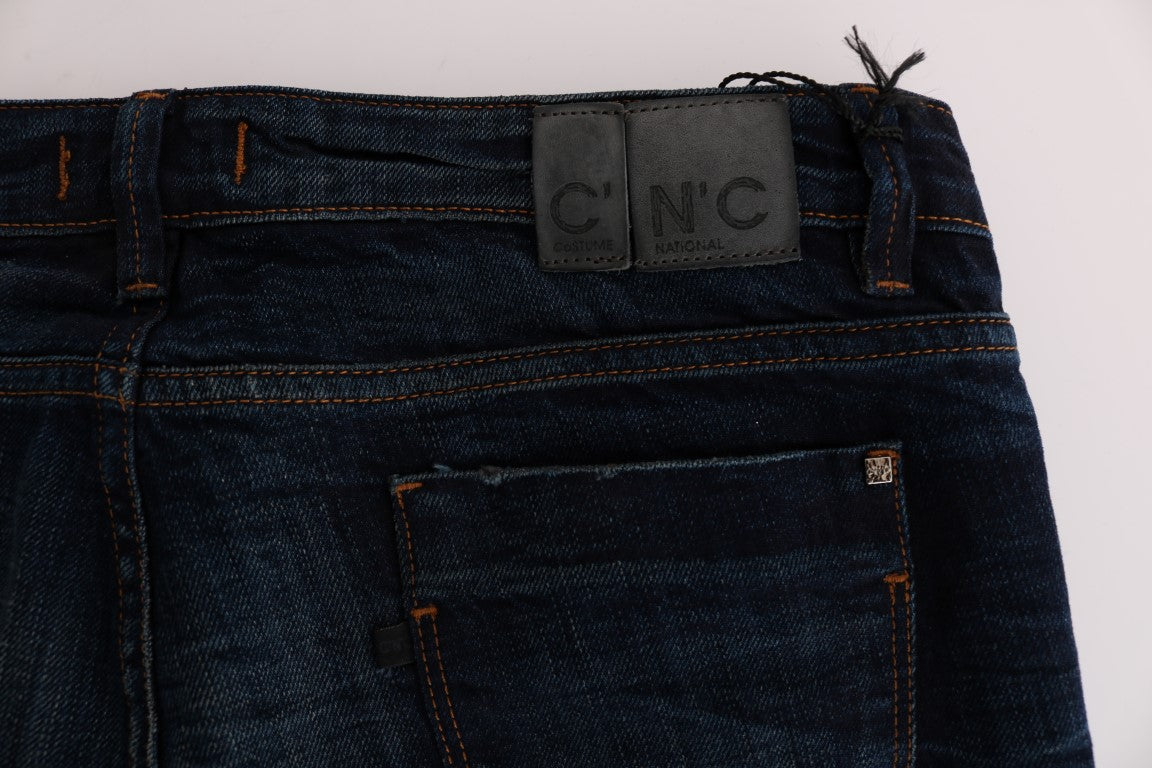 Κοστούμι National Elegant Blue Regular Fit Cotton Jeans