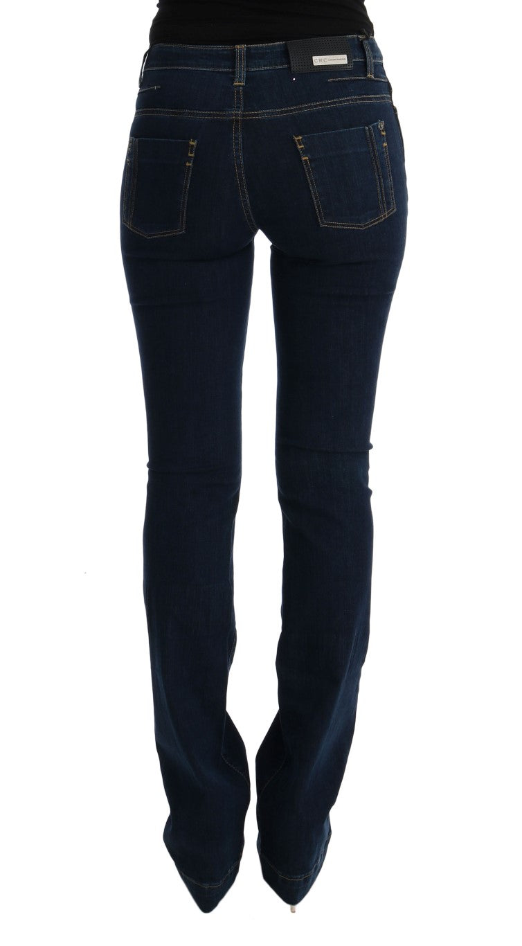 Στολή National Chic Flared Cotton Jeans σε μπλε χρώμα