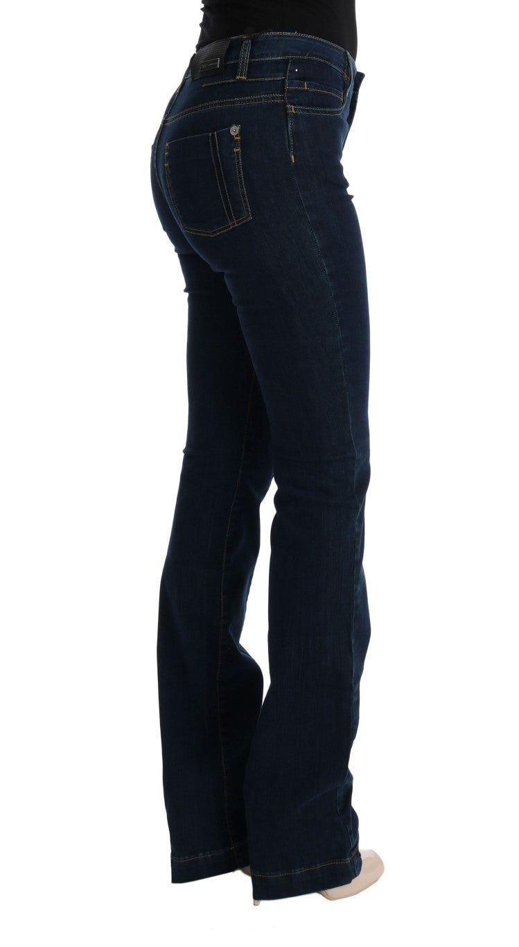 Στολή National Chic Flared Cotton Jeans σε μπλε χρώμα