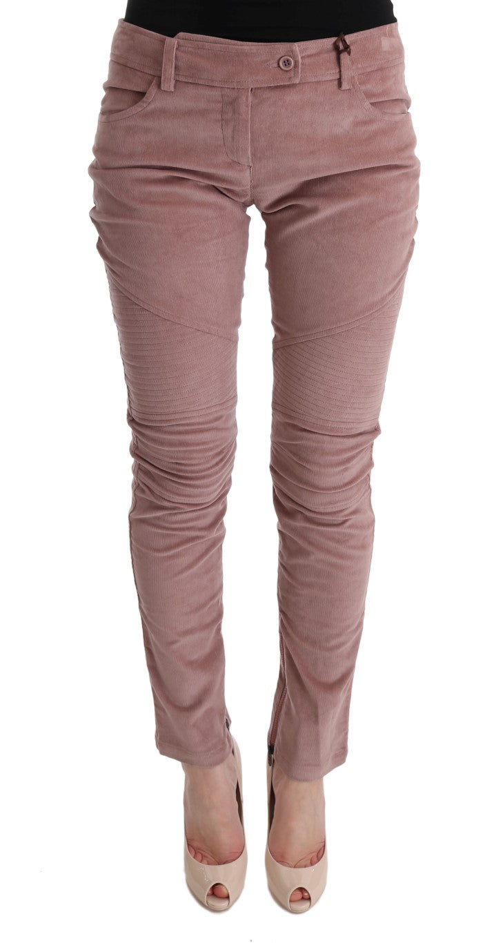 Κομψό παντελόνι Ermanno Scervino Chic Pink Capri