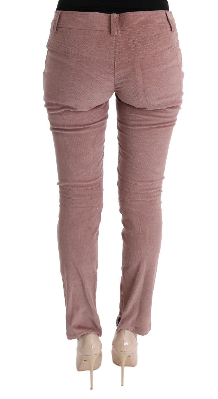 Κομψό παντελόνι Ermanno Scervino Chic Pink Capri