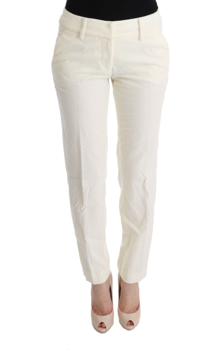 Παντελόνι Ermanno Scervino Chic White Regular Fit