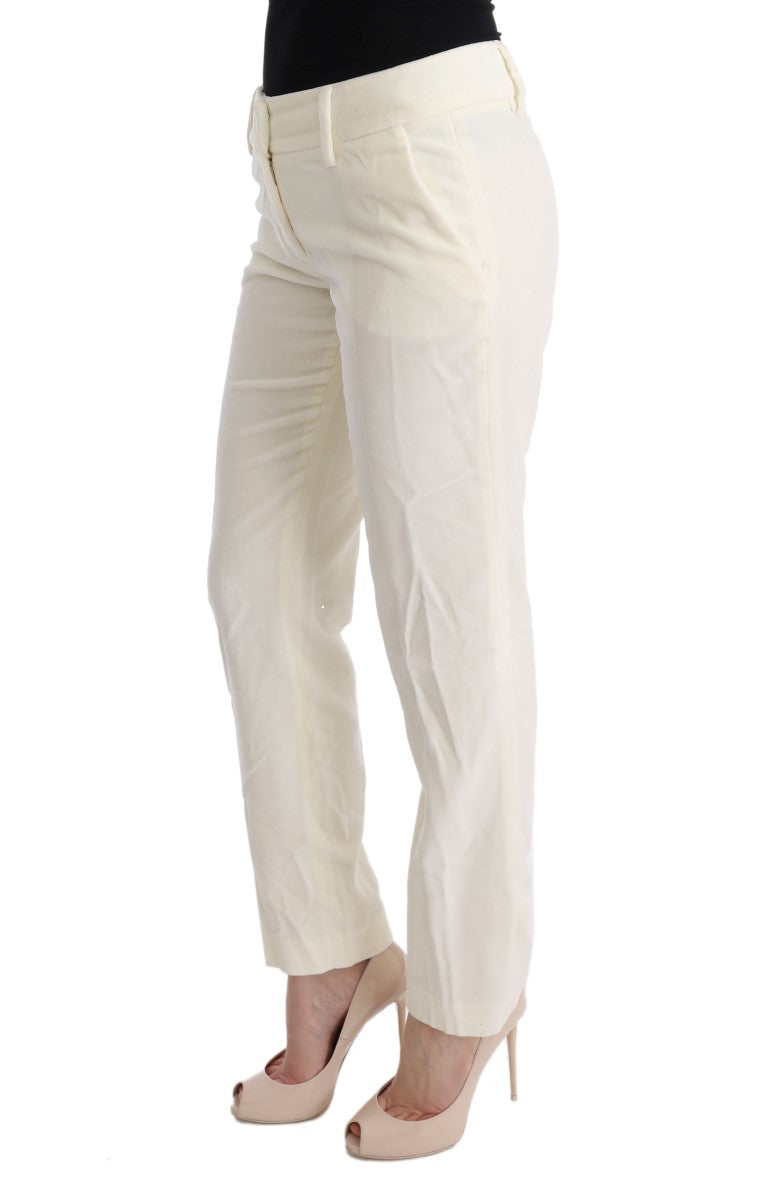 Παντελόνι Ermanno Scervino Chic White Regular Fit