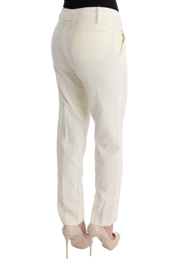 Παντελόνι Ermanno Scervino Chic White Regular Fit