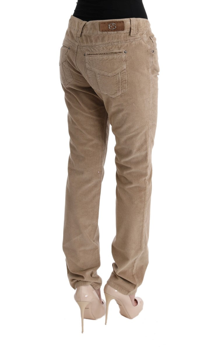 Παντελόνι Ermanno Scervino Beige Regular Fit Luxe