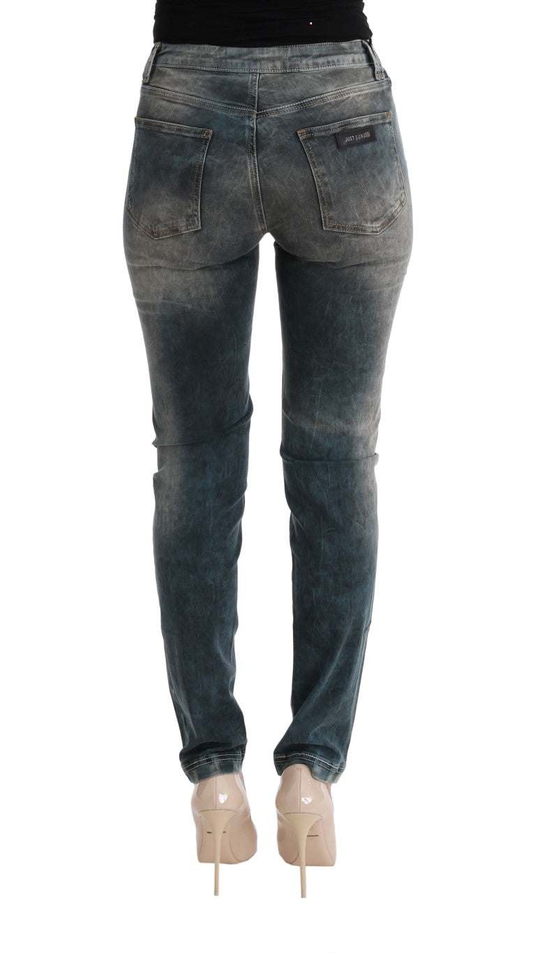 Τζιν Cavalli Chic Blue Wash Slim Fit