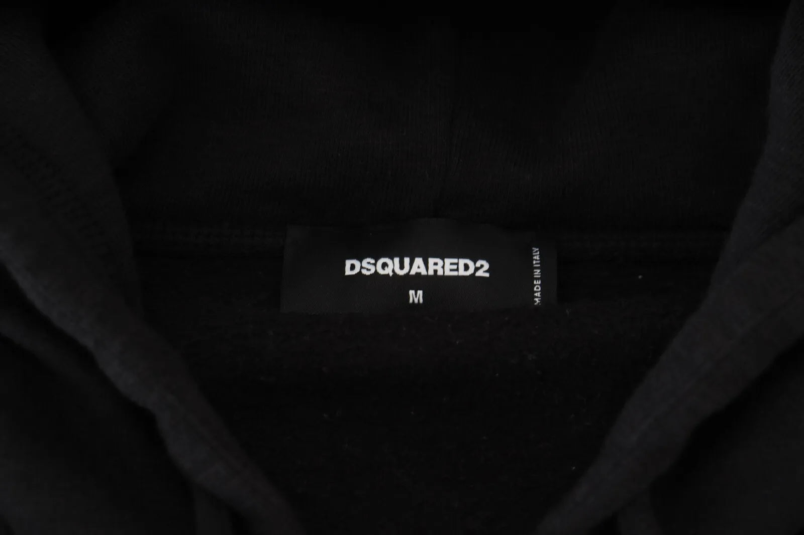 Πουλόβερ Dsquared² Μαύρο Διακοσμημένο με κουκούλα με φερμουάρ