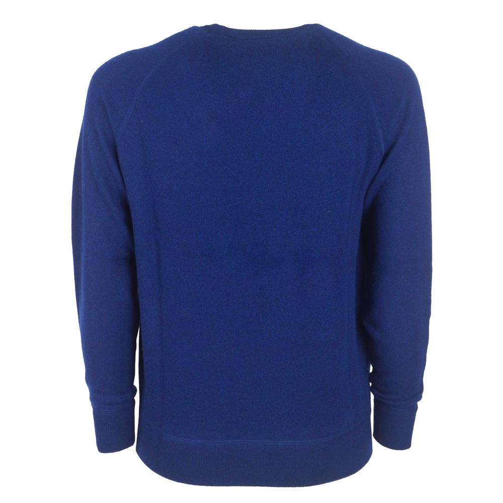 Πουλόβερ Emilio Romanelli Navy Blue Cashmere Crew Neck - Slim Fit