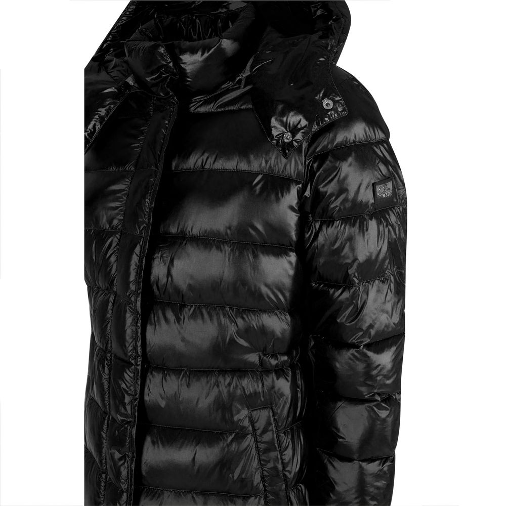 Yes Zee Chic Long Down Jacket με κουκούλα για γυναίκες