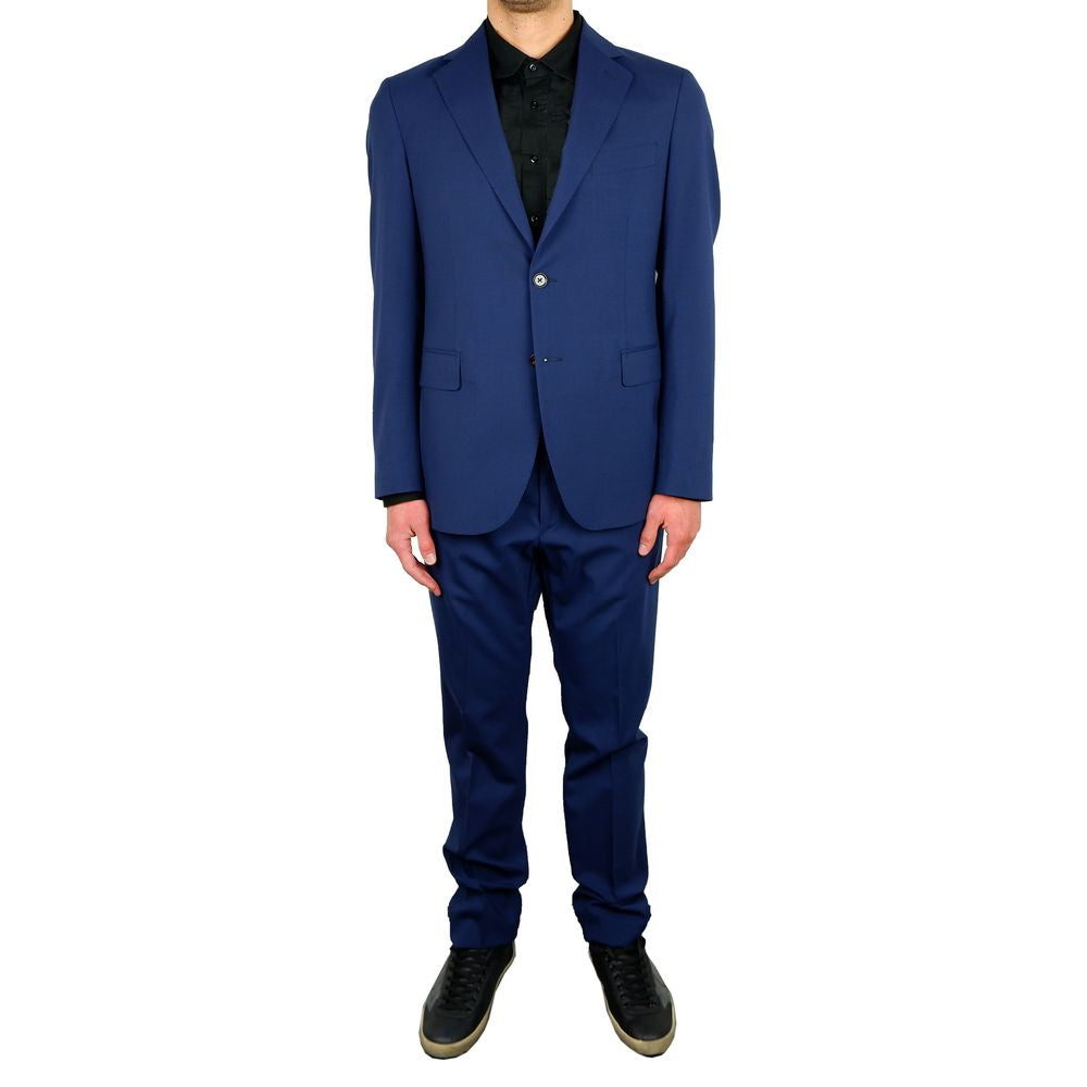 Κομψή φόρμα δύο τεμαχίων Aquascutum Blue Wool Blend