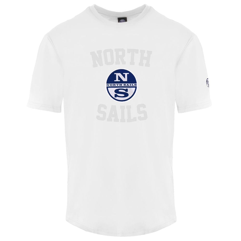 Βαμβακερό μπλουζάκι <tc>North Sails</tc> Elevated Casual Whiteneck