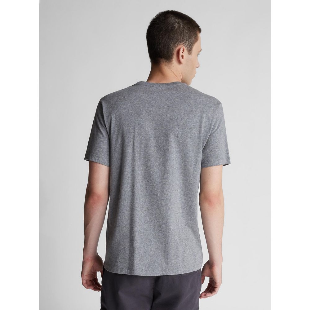 North Sails Chic Gray Crewneck Tee with Front Print