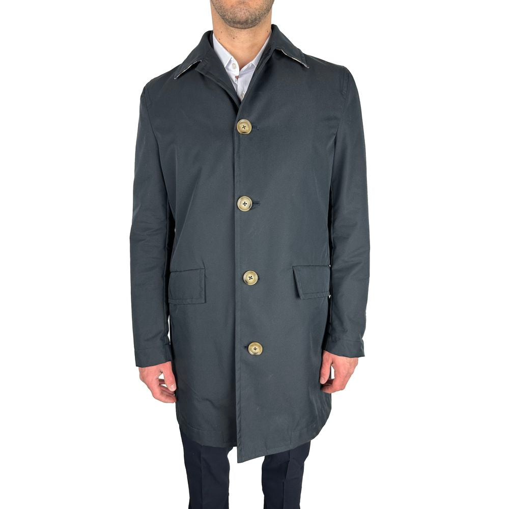 Καμπαρντίνα Aquascutum Elegant Navy Blue μονόστηθος