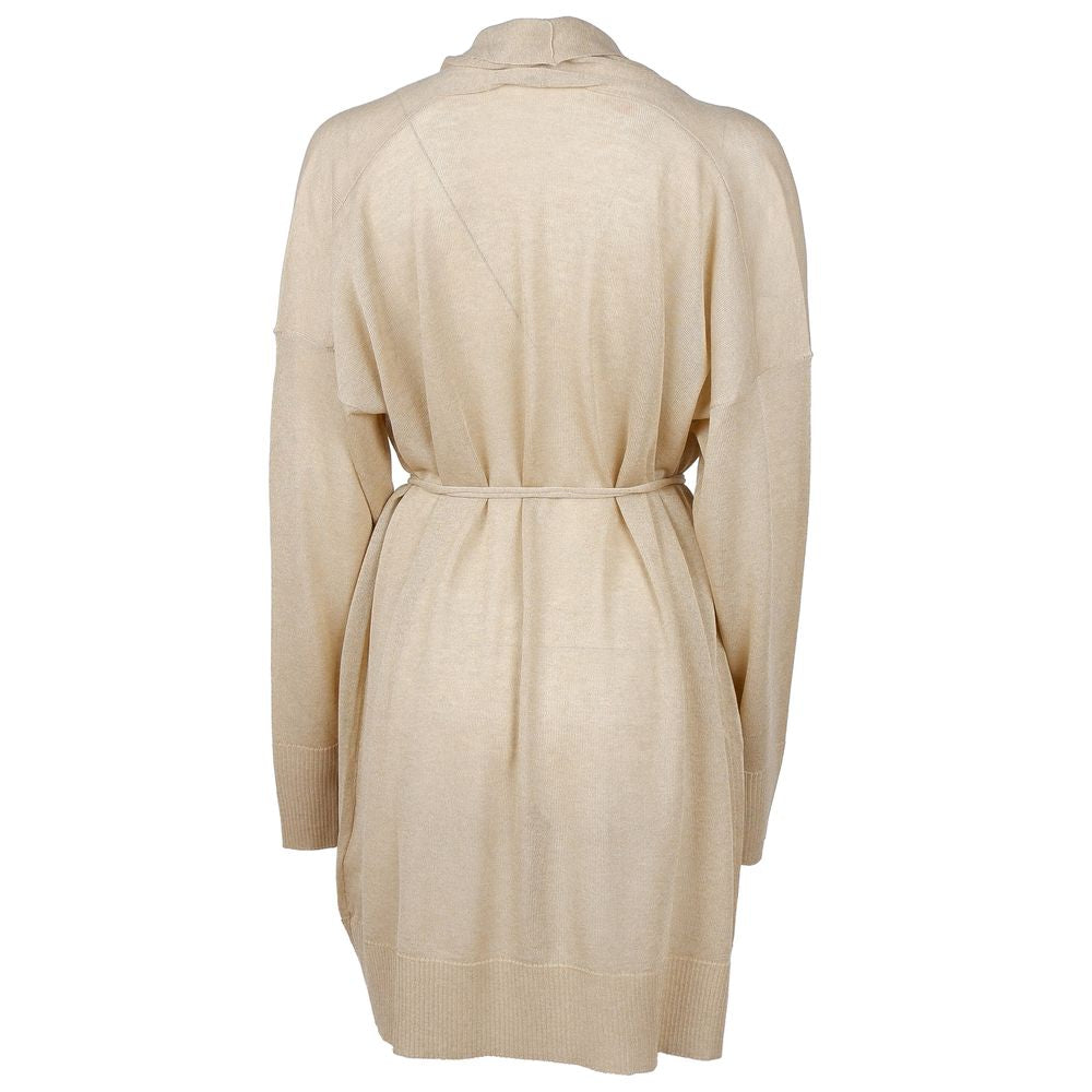 Alpha Studio Beige Viscose Dress