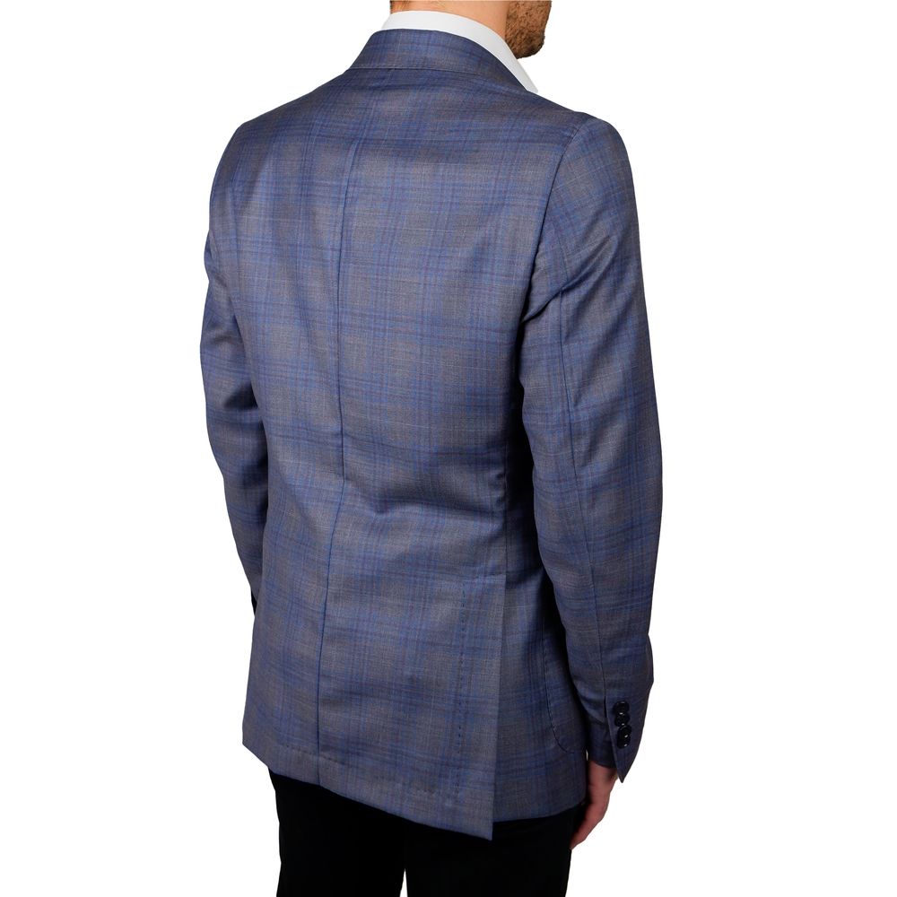 <tc>Made in Italy</tc> Μπλε μαλλί Vergine Blazer