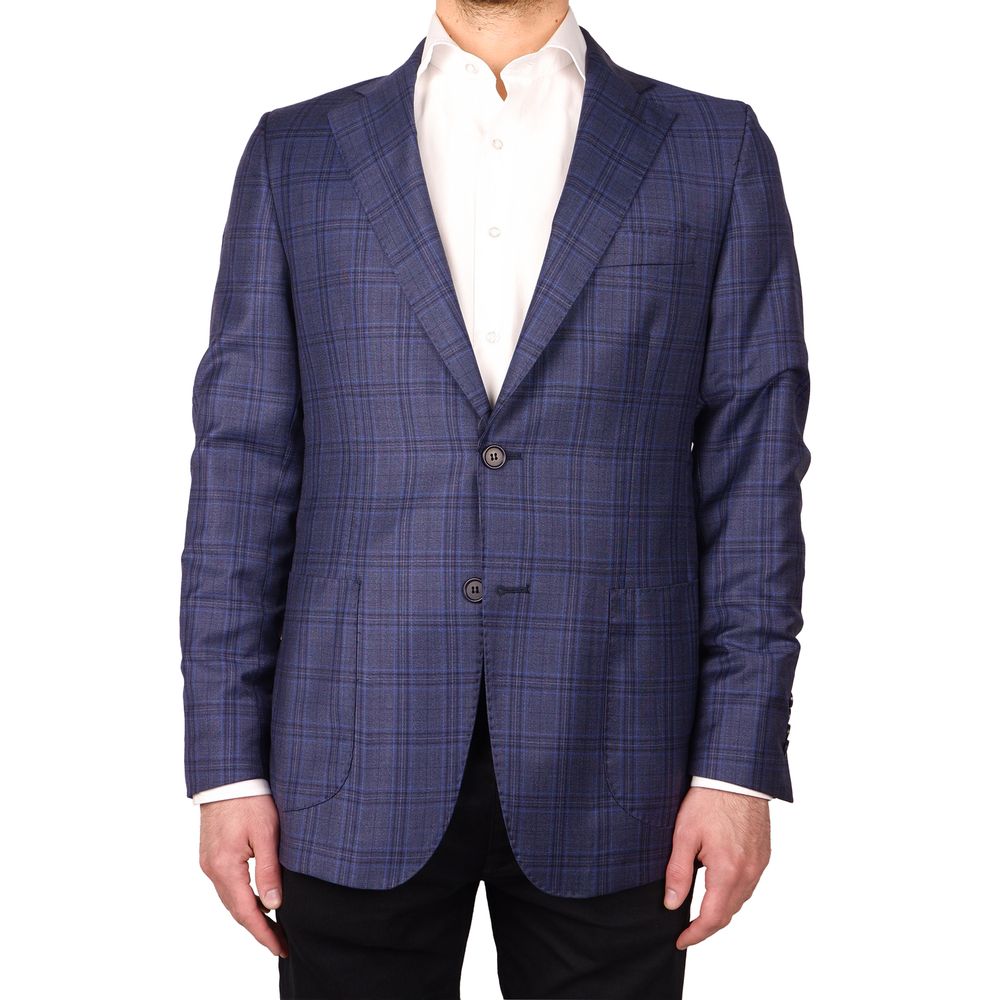 <tc>Made in Italy</tc> Μαλλί Vergine Blazer γαλάζιο