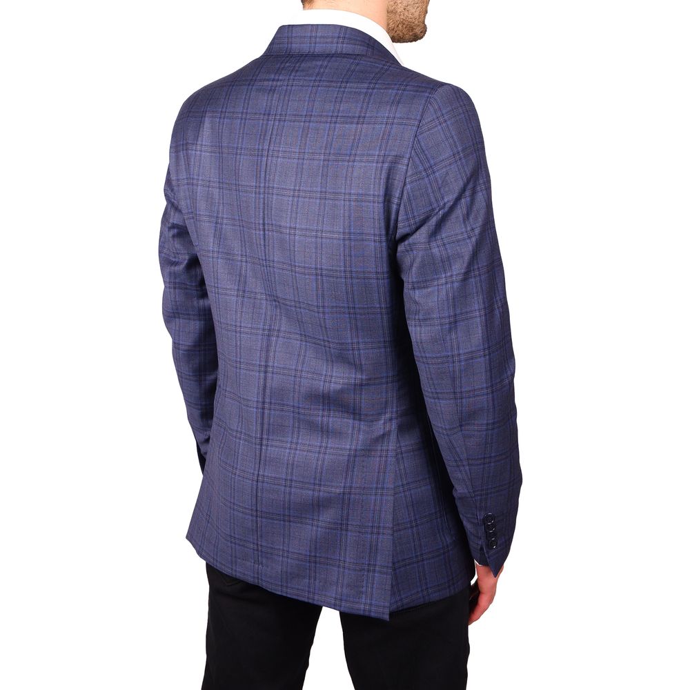 <tc>Made in Italy</tc> Μαλλί Vergine Blazer γαλάζιο